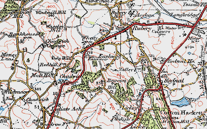 Old map of Eachway in 1921