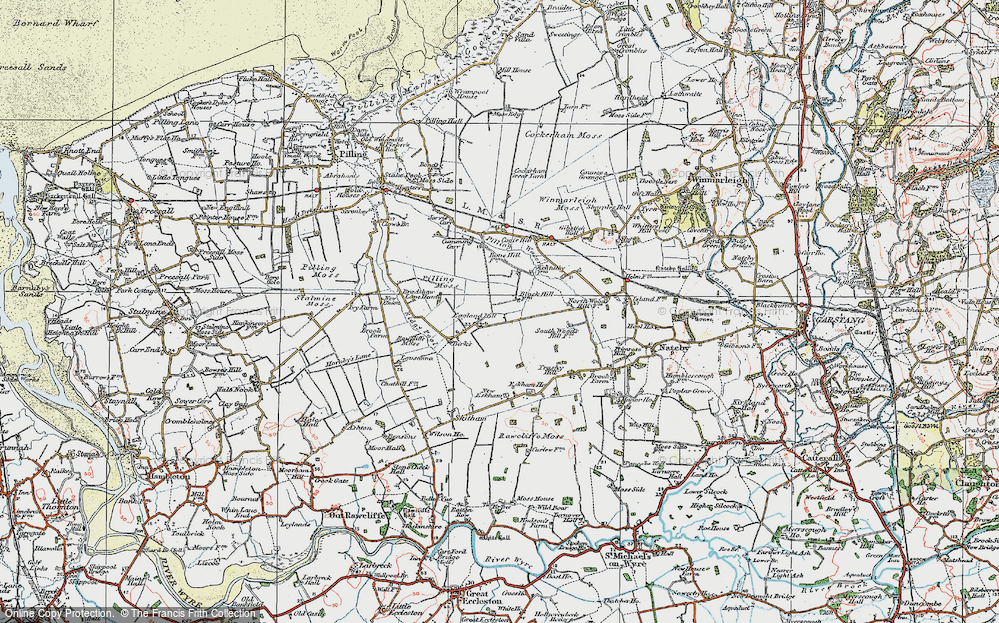 Old Map of Eagland Hill, 1924 in 1924