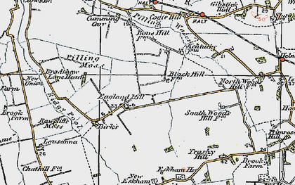 Old map of Eagland Hill in 1924
