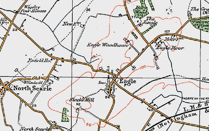 Old map of Eagle in 1923