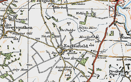 Old map of Eaglesfield in 1925