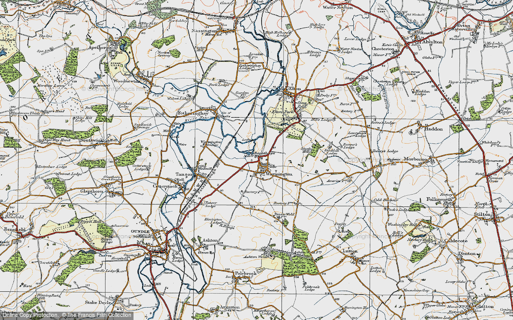 Old Map of Eaglethorpe, 1920 in 1920