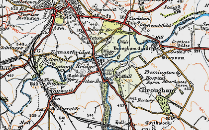 Old map of Eamont Bridge in 1925