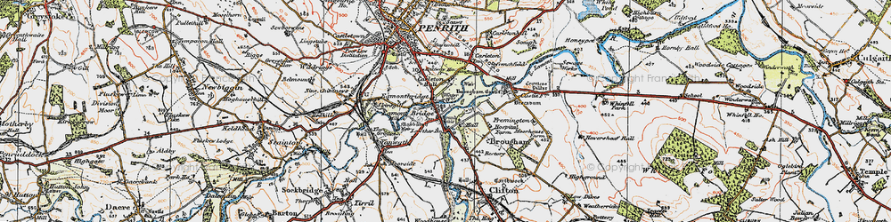 Old map of Eamont Bridge in 1925