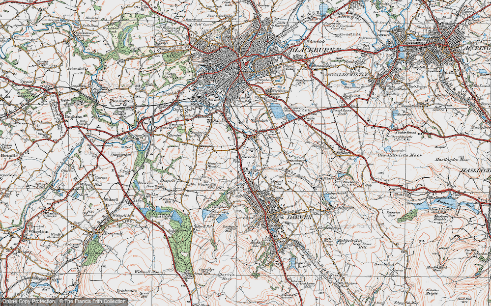 Old Map of Earcroft, 1924 in 1924