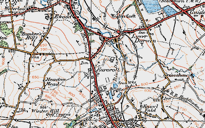 Old map of Earcroft in 1924