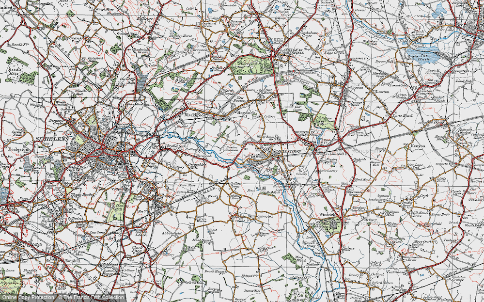 Old Map of Earlestown, 1924 in 1924