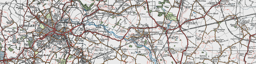 Old map of Earlestown in 1924