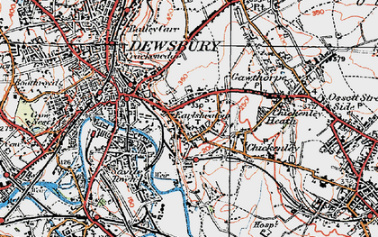 Old map of Earlsheaton in 1925