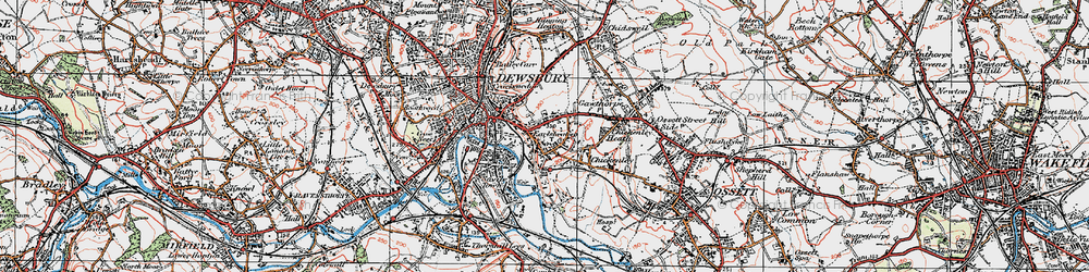 Old map of Earlsheaton in 1925