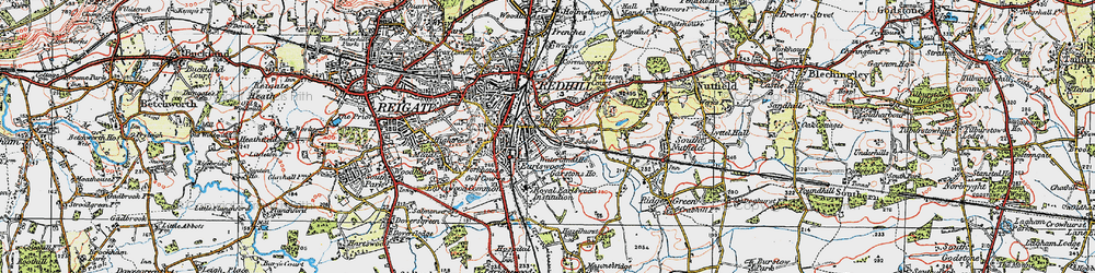 Old map of Earlswood in 1920