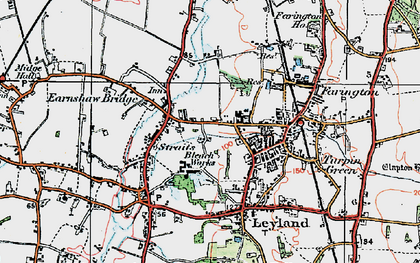 Old map of Earnshaw Bridge in 1924