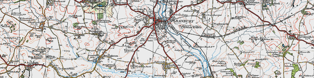 Old map of Easington in 1919