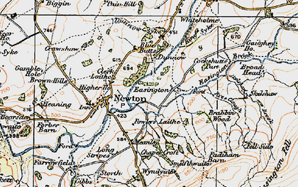 Old map of Brabbin Wood in 1924
