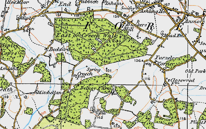 Old map of East in 1919