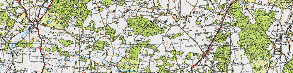 Old map of East in 1919