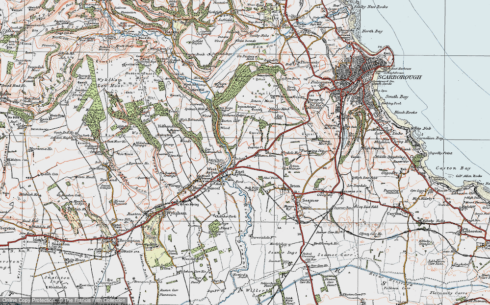 Old Map of East Ayton, 1925 in 1925