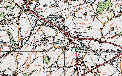 Old map of East Bierley in 1925