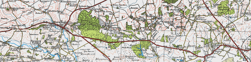 Old map of Woolsbarrow in 1919