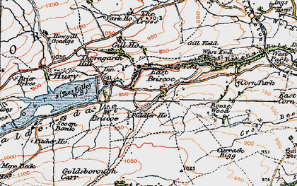 Old map of Booze Wood in 1925