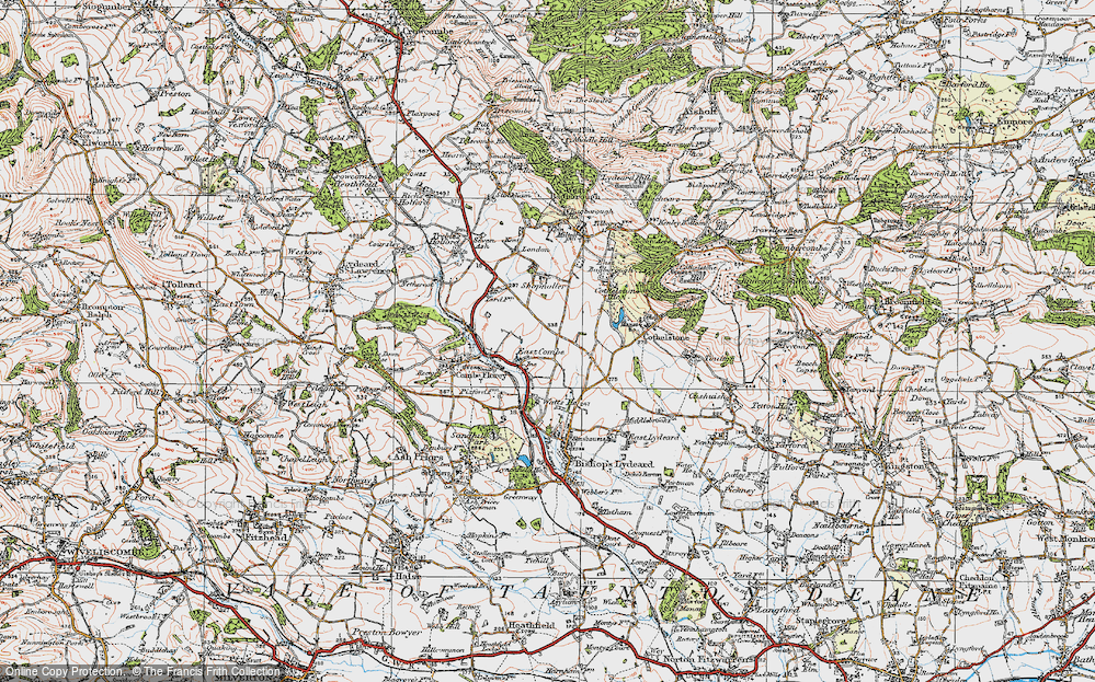 Old Map of East Combe, 1919 in 1919