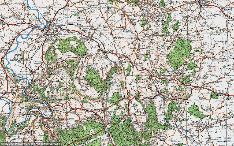 Old Map of East Dean, 1919 in 1919