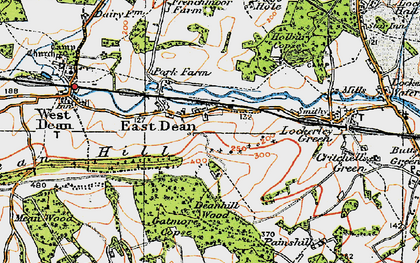 Old map of Gatmore Copse in 1919