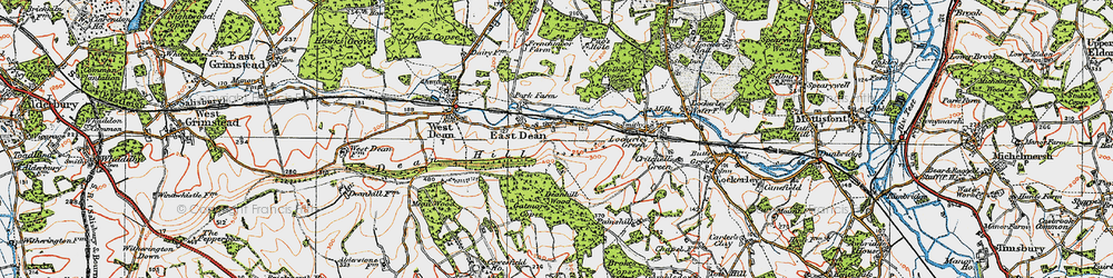 Old map of Gatmore Copse in 1919