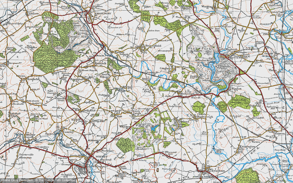 Old Map of East End, 1919 in 1919