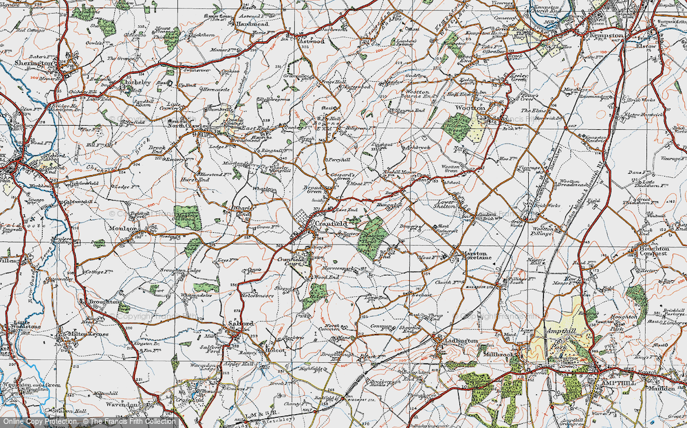 Old Map of East End, 1919 in 1919