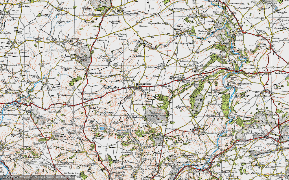 Old Map of East End, 1919 in 1919