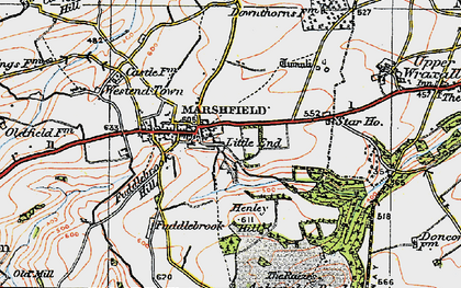 Old map of East End in 1919