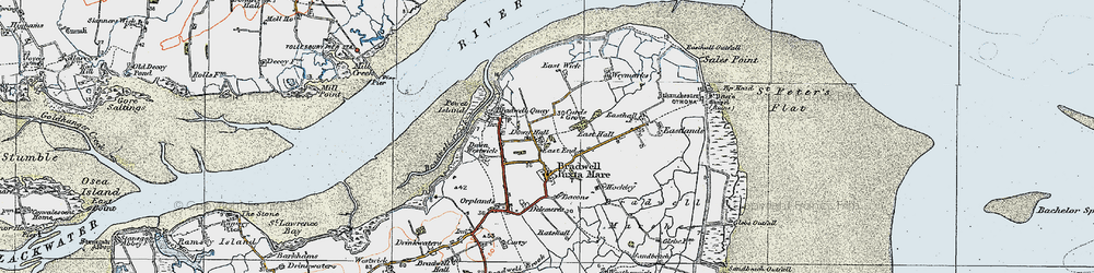 Old map of Tip Head in 1921