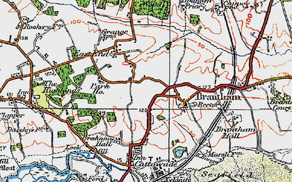 Old map of East End in 1921