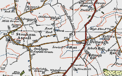 Old map of Birds of Prey Centre, The in 1921