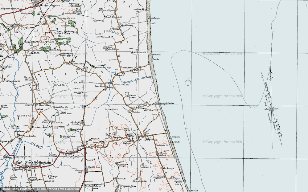 Old Map of East End, 1924 in 1924