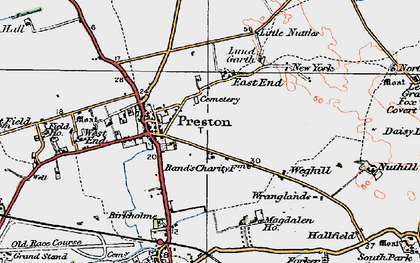 Old map of East End in 1924