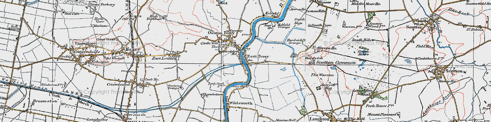 Old map of East Ferry in 1923