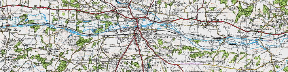 Old map of East Fields in 1919