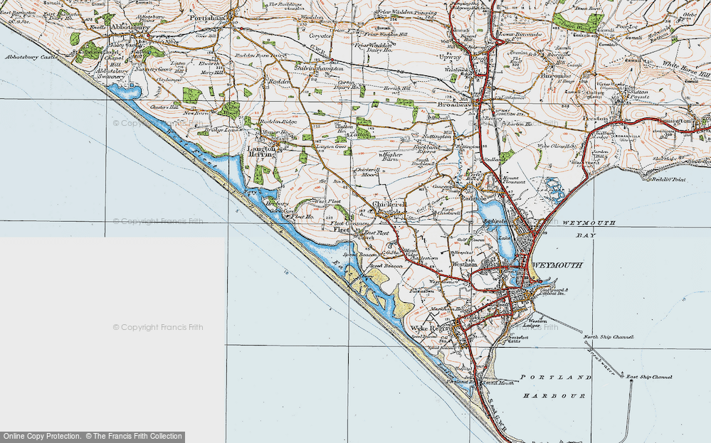 Old Map of East Fleet, 1919 in 1919