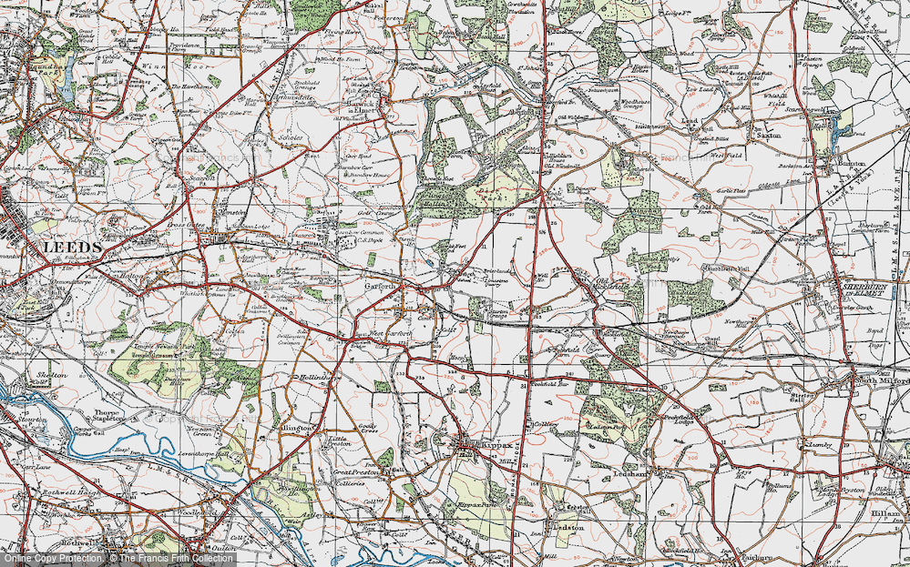 Old Map of East Garforth, 1925 in 1925