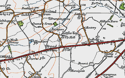Old map of East Gores in 1921