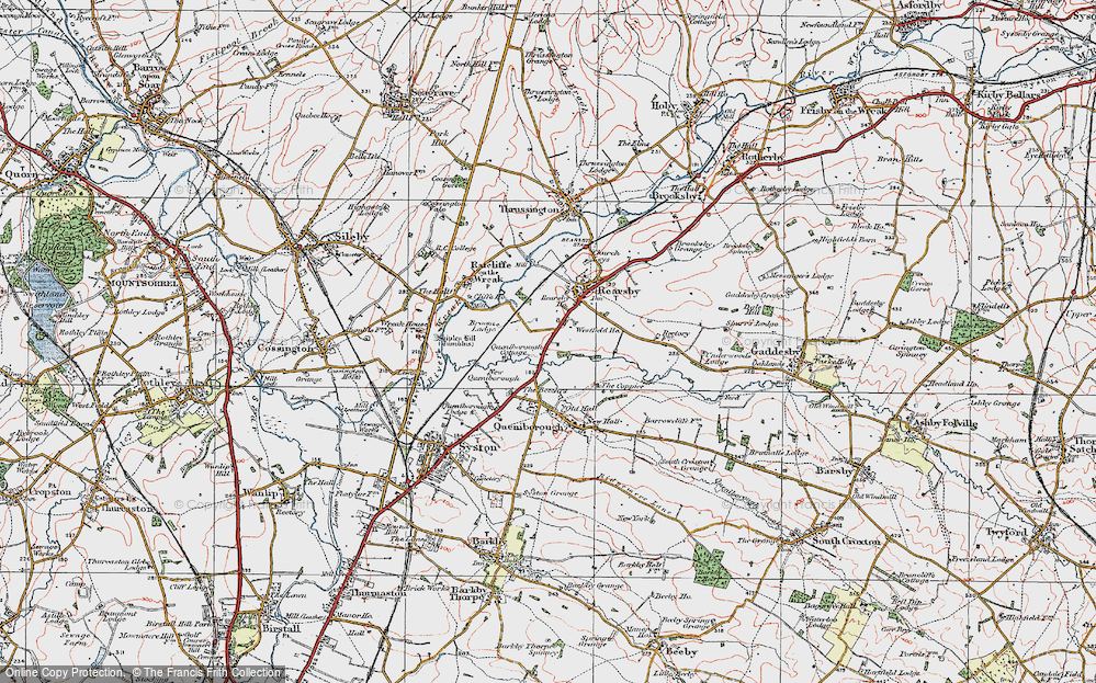 Historic Ordnance Survey Map of East Goscote, 1921