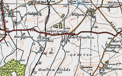 Old map of East Grafton in 1919