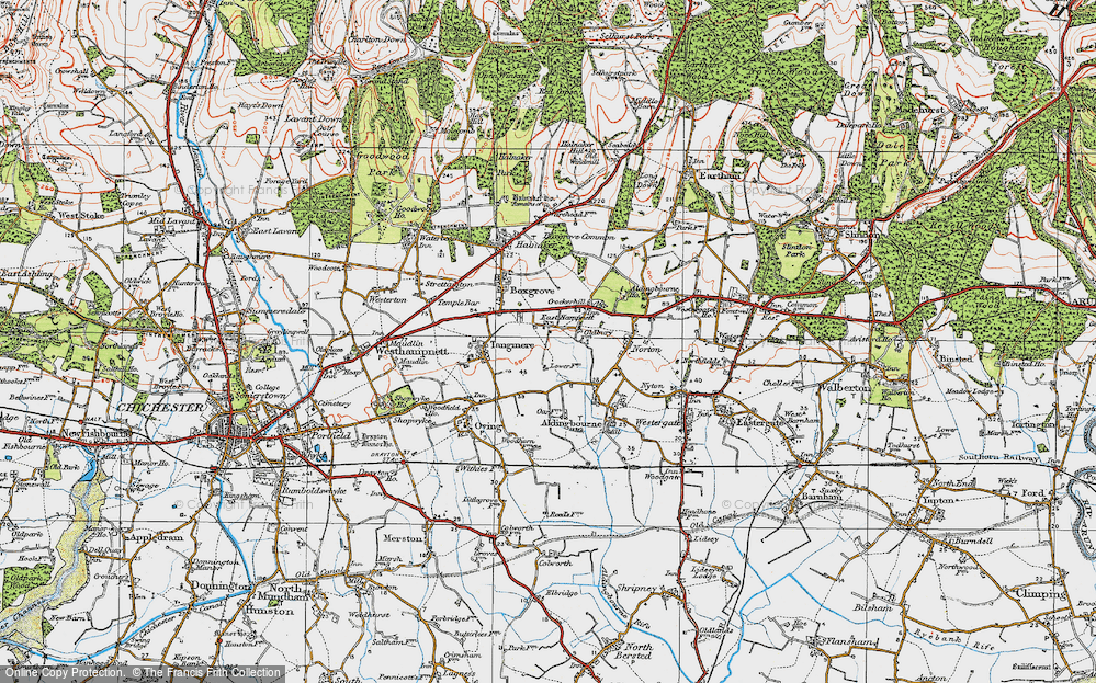 Old Map of East Hampnett, 1920 in 1920