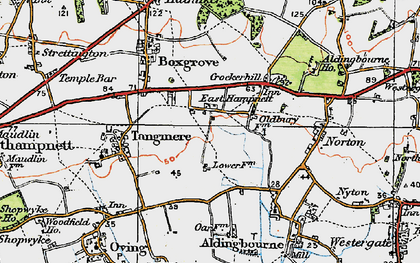 Old map of East Hampnett in 1920