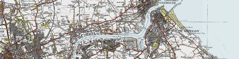 Old map of East Howdon in 1925