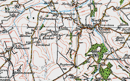 Old map of East Kimber in 1919