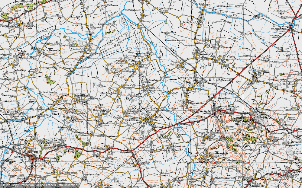 Old Map of East Lambrook, 1919 in 1919