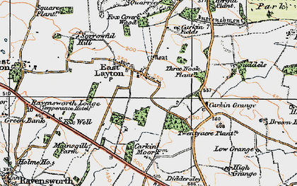 Old map of East Layton in 1925